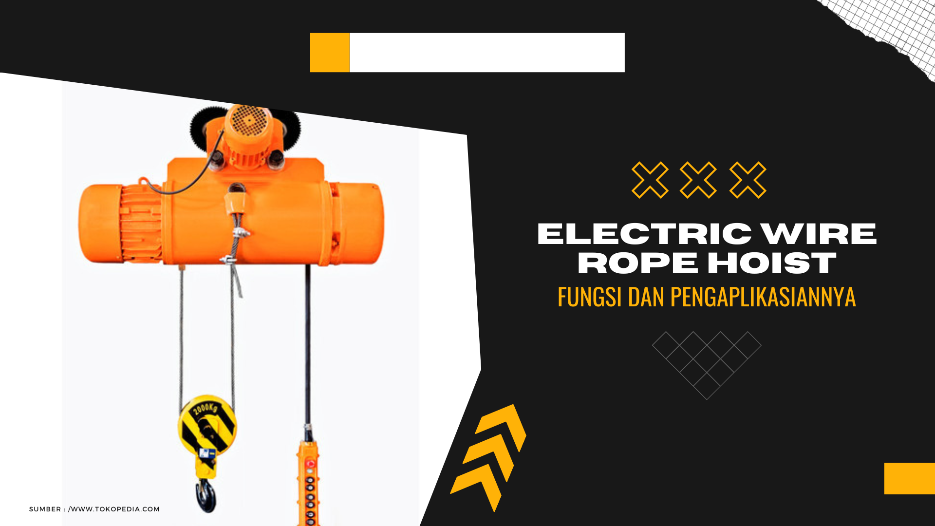 Electric Wire Rope Hoist, Fungsi dan Pengaplikasiannya